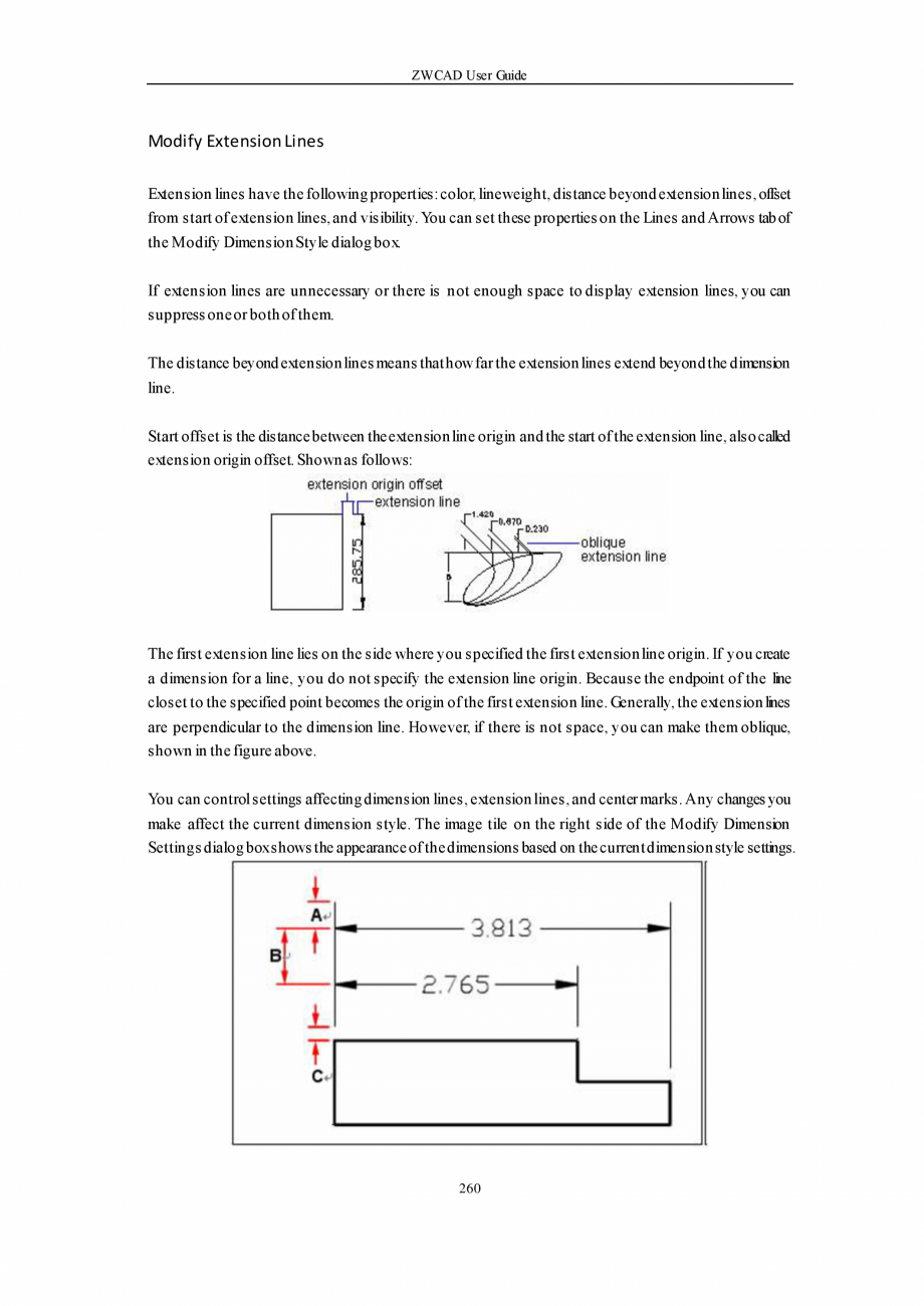 Pagina 260-ZWCAD User Guide manual ZWCAD Standard 2024, Professional 2024 Instructiuni montaj, utilizare...