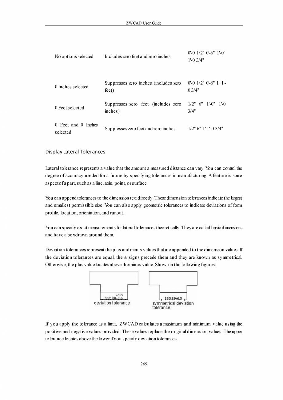 Pagina 269-ZWCAD User Guide manual ZWCAD Standard 2024, Professional 2024 Instructiuni montaj, utilizare...