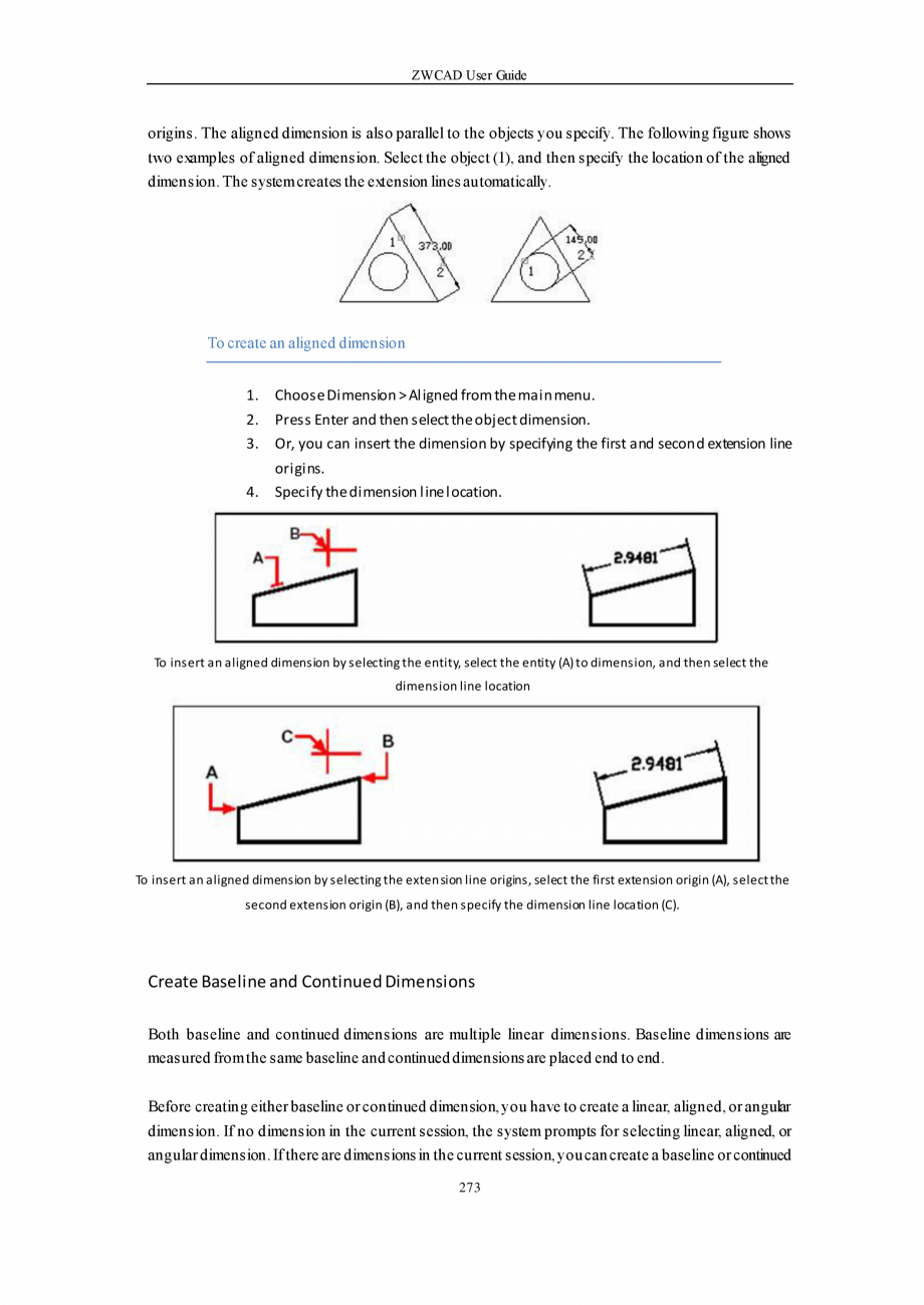 Pagina 273-ZWCAD User Guide manual ZWCAD Standard 2024, Professional 2024 Instructiuni montaj, utilizare...