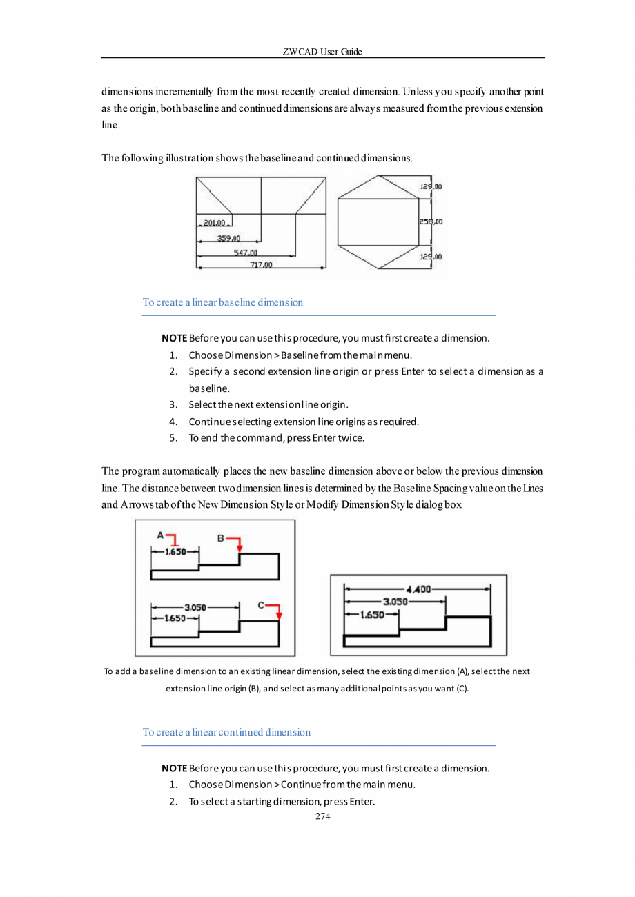 Pagina 274-ZWCAD User Guide manual ZWCAD Standard 2024, Professional 2024 Instructiuni montaj, utilizare...
