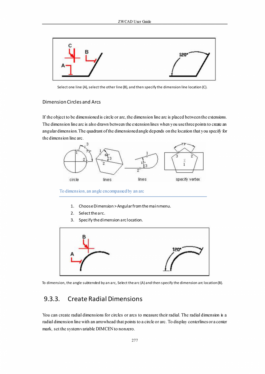 Pagina 277-ZWCAD User Guide manual ZWCAD Standard 2024, Professional 2024 Instructiuni montaj, utilizare...
