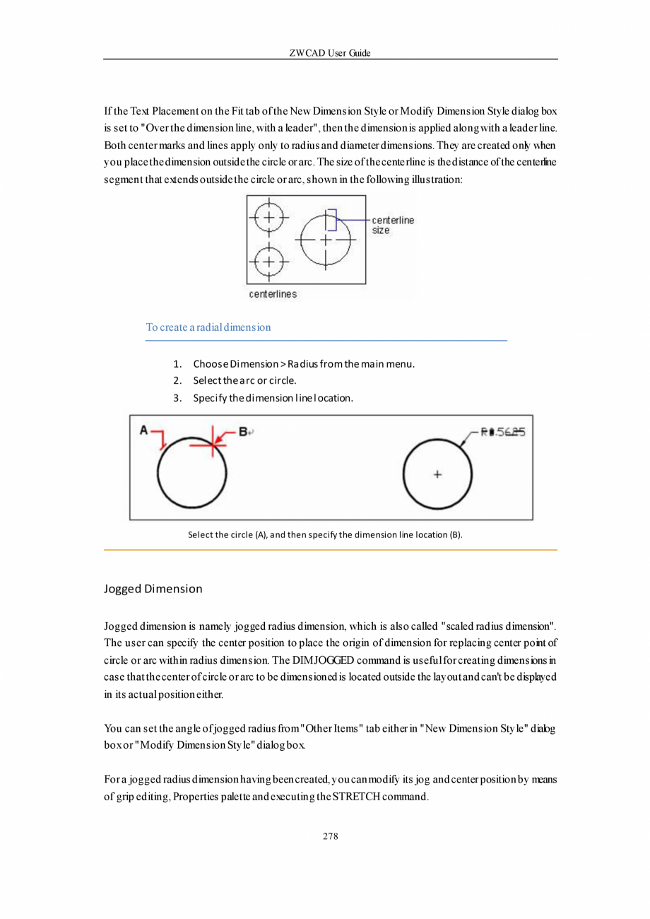 Pagina 278-ZWCAD User Guide manual ZWCAD Standard 2024, Professional 2024 Instructiuni montaj, utilizare...