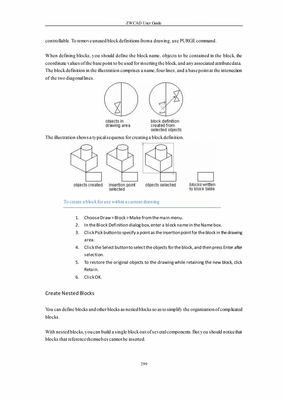 Pagina 299-ZWCAD User Guide manual ZWCAD Standard 2024, Professional 2024 Instructiuni montaj, utilizare...