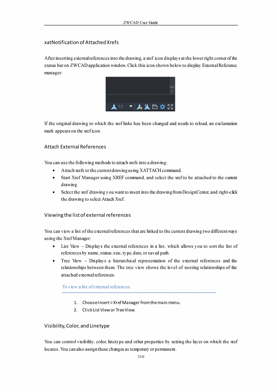 Pagina 310-ZWCAD User Guide manual ZWCAD Standard 2024, Professional 2024 Instructiuni montaj, utilizare...