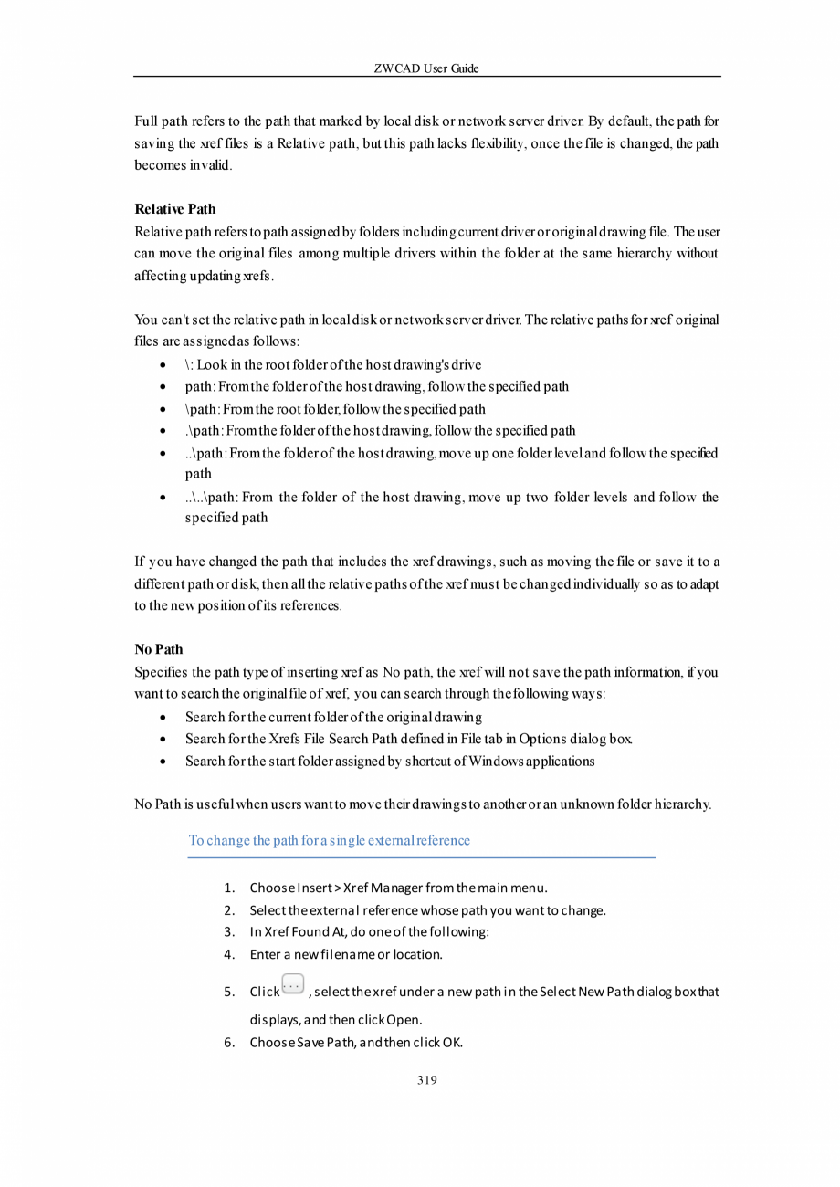 Pagina 319-ZWCAD User Guide manual ZWCAD Standard 2024, Professional 2024 Instructiuni montaj, utilizare...