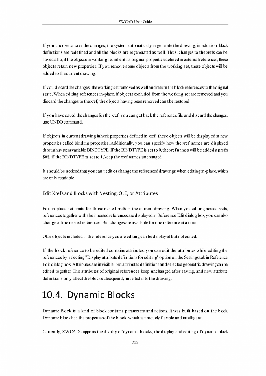 Pagina 322-ZWCAD User Guide manual ZWCAD Standard 2024, Professional 2024 Instructiuni montaj, utilizare...