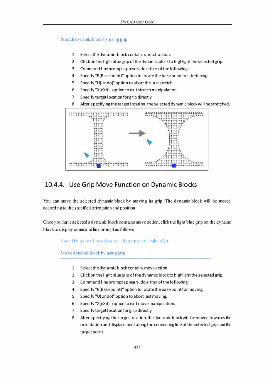 Pagina 325-ZWCAD User Guide manual ZWCAD Standard 2024, Professional 2024 Instructiuni montaj, utilizare...