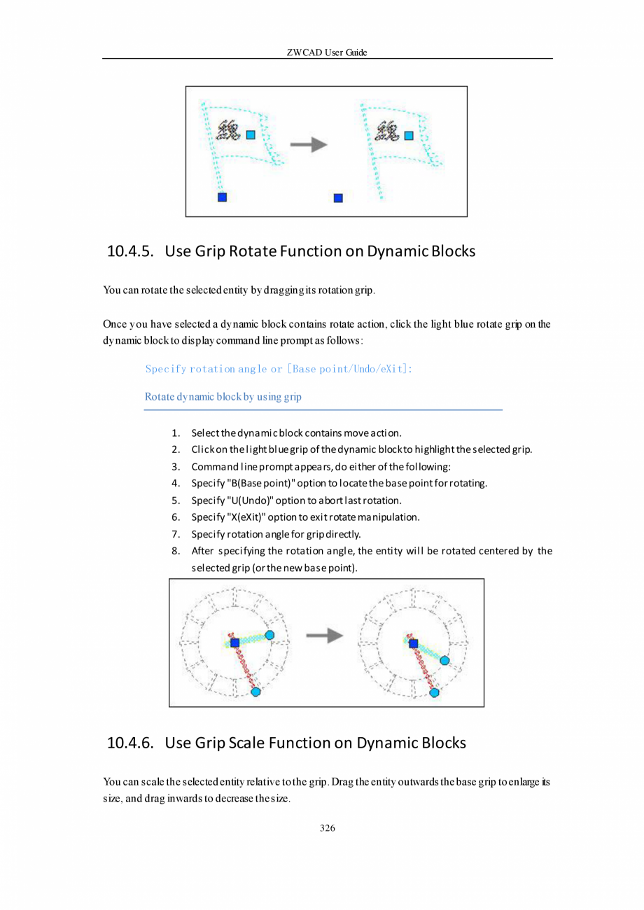 Pagina 326-ZWCAD User Guide manual ZWCAD Standard 2024, Professional 2024 Instructiuni montaj, utilizare...