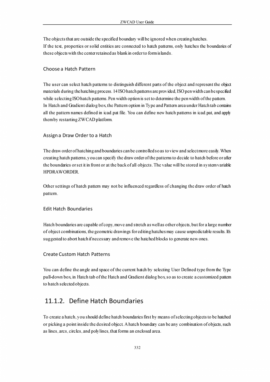 Pagina 332-ZWCAD User Guide manual ZWCAD Standard 2024, Professional 2024 Instructiuni montaj, utilizare...