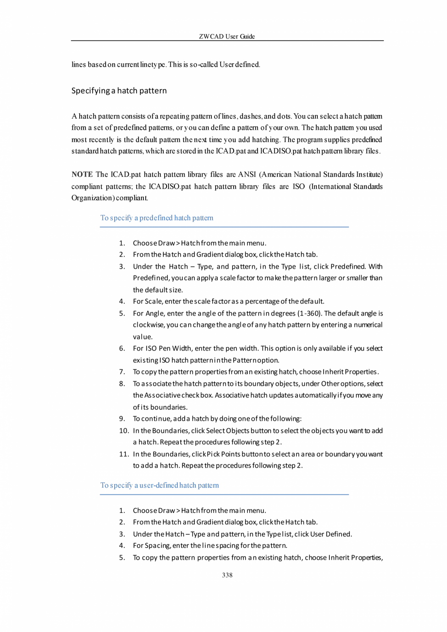 Pagina 338-ZWCAD User Guide manual ZWCAD Standard 2024, Professional 2024 Instructiuni montaj, utilizare...