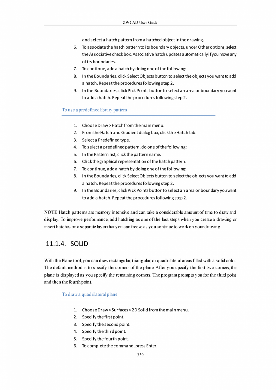 Pagina 339-ZWCAD User Guide manual ZWCAD Standard 2024, Professional 2024 Instructiuni montaj, utilizare...