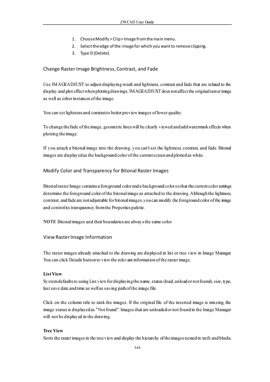 Pagina 344-ZWCAD User Guide manual ZWCAD Standard 2024, Professional 2024 Instructiuni montaj, utilizare...