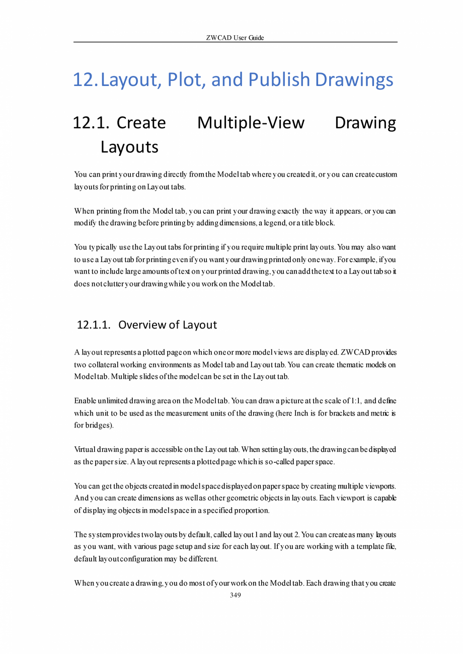 Pagina 349-ZWCAD User Guide manual ZWCAD Standard 2024, Professional 2024 Instructiuni montaj, utilizare...