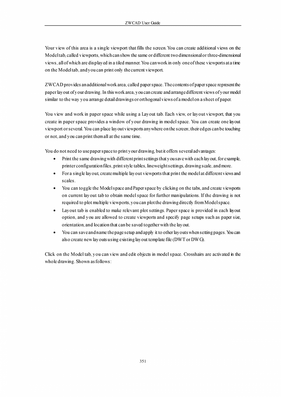 Pagina 351-ZWCAD User Guide manual ZWCAD Standard 2024, Professional 2024 Instructiuni montaj, utilizare...