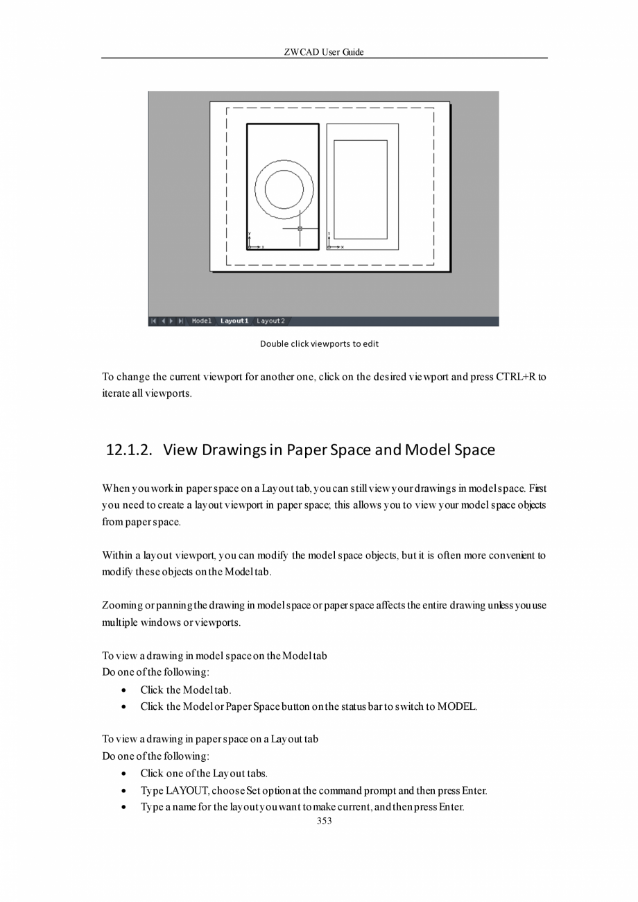 Pagina 353-ZWCAD User Guide manual ZWCAD Standard 2024, Professional 2024 Instructiuni montaj, utilizare...
