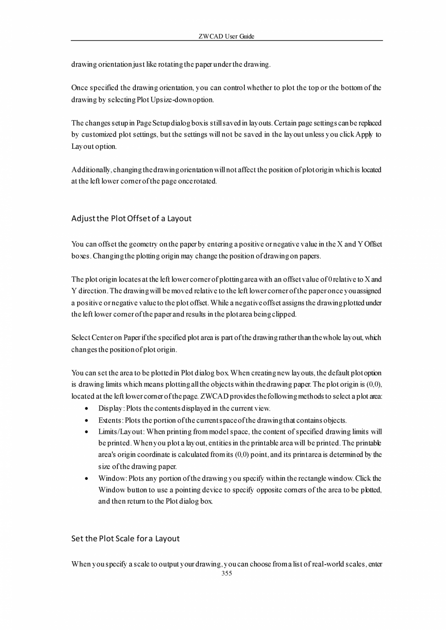 Pagina 355-ZWCAD User Guide manual ZWCAD Standard 2024, Professional 2024 Instructiuni montaj, utilizare...