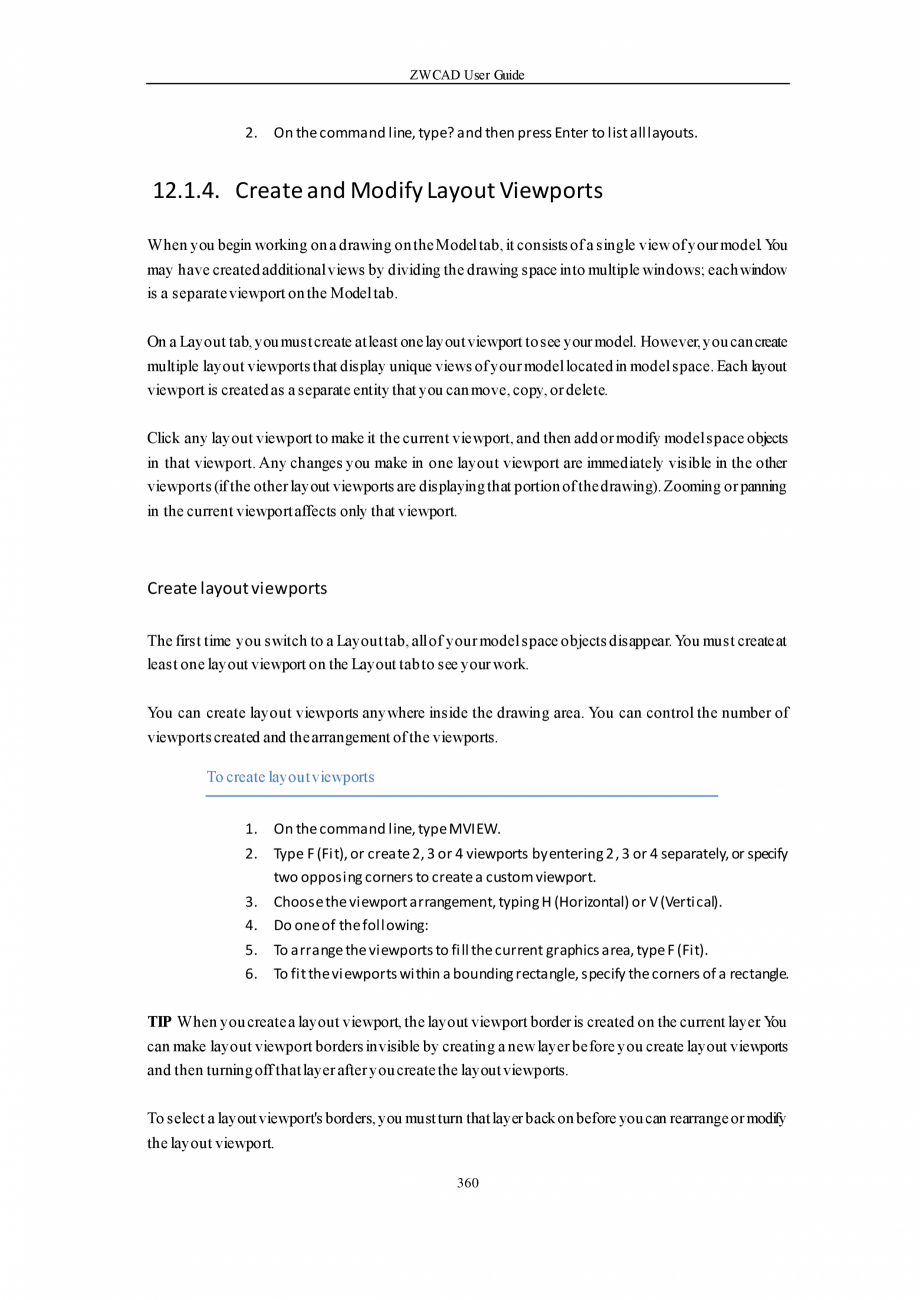 Pagina 360-ZWCAD User Guide manual ZWCAD Standard 2024, Professional 2024 Instructiuni montaj, utilizare...