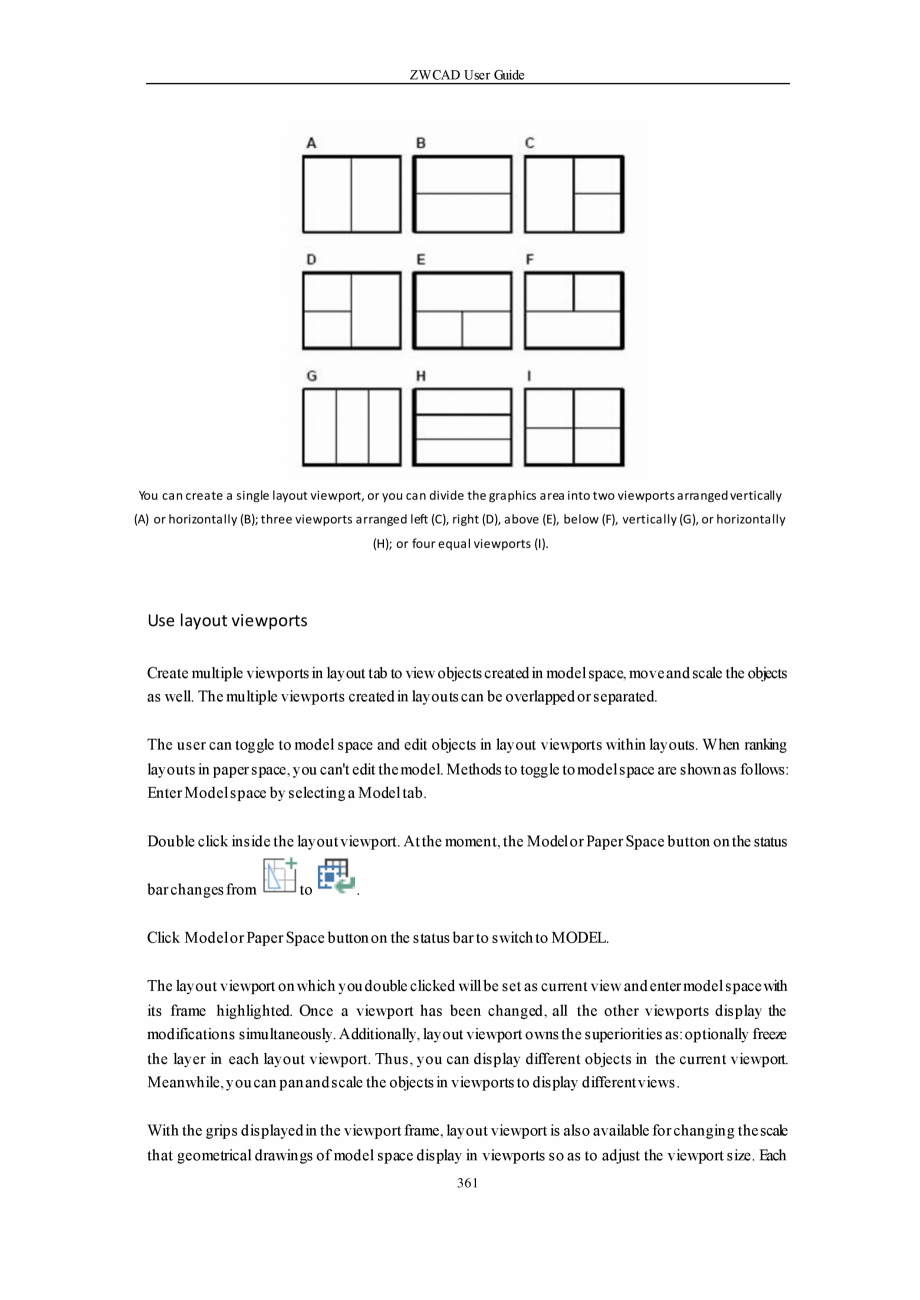 Pagina 361-ZWCAD User Guide manual ZWCAD Standard 2024, Professional 2024 Instructiuni montaj, utilizare...