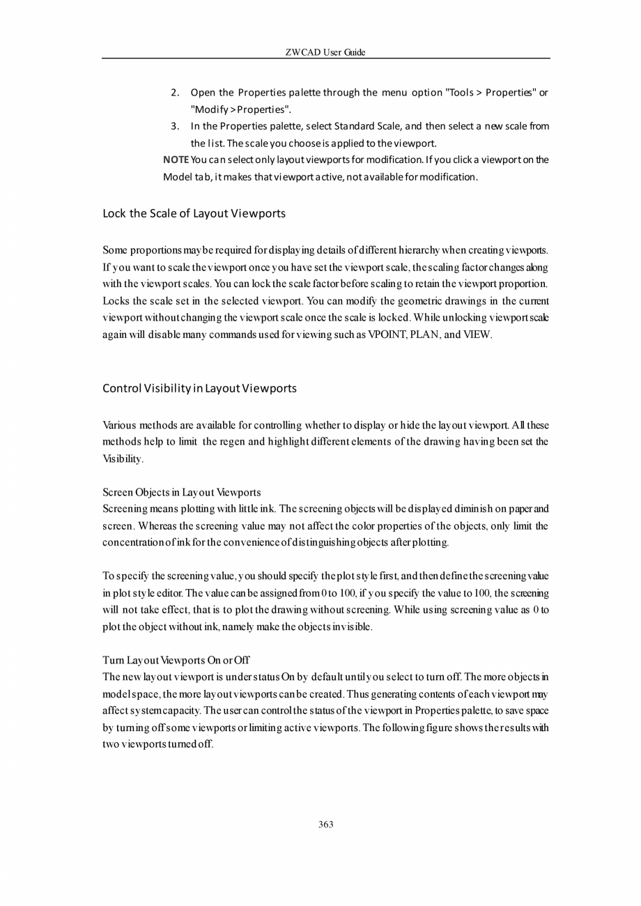 Pagina 363-ZWCAD User Guide manual ZWCAD Standard 2024, Professional 2024 Instructiuni montaj, utilizare...