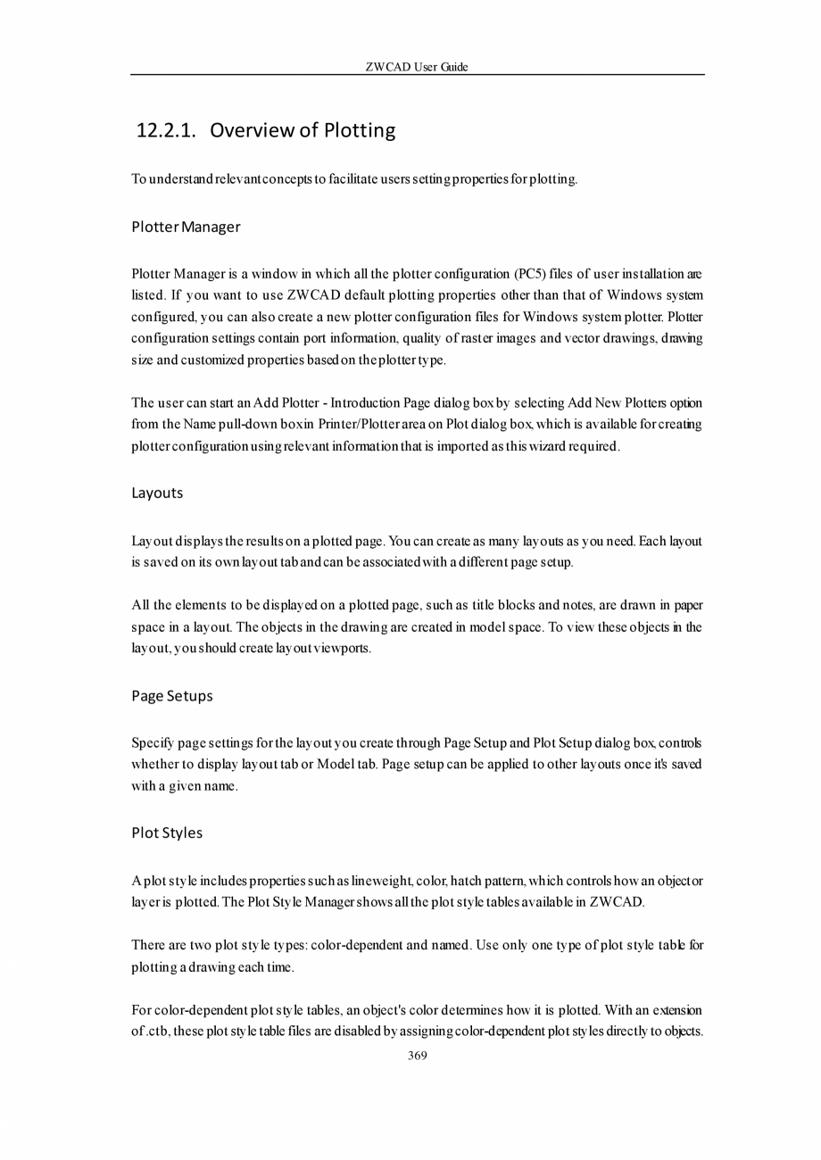 Pagina 369-ZWCAD User Guide manual ZWCAD Standard 2024, Professional 2024 Instructiuni montaj, utilizare...