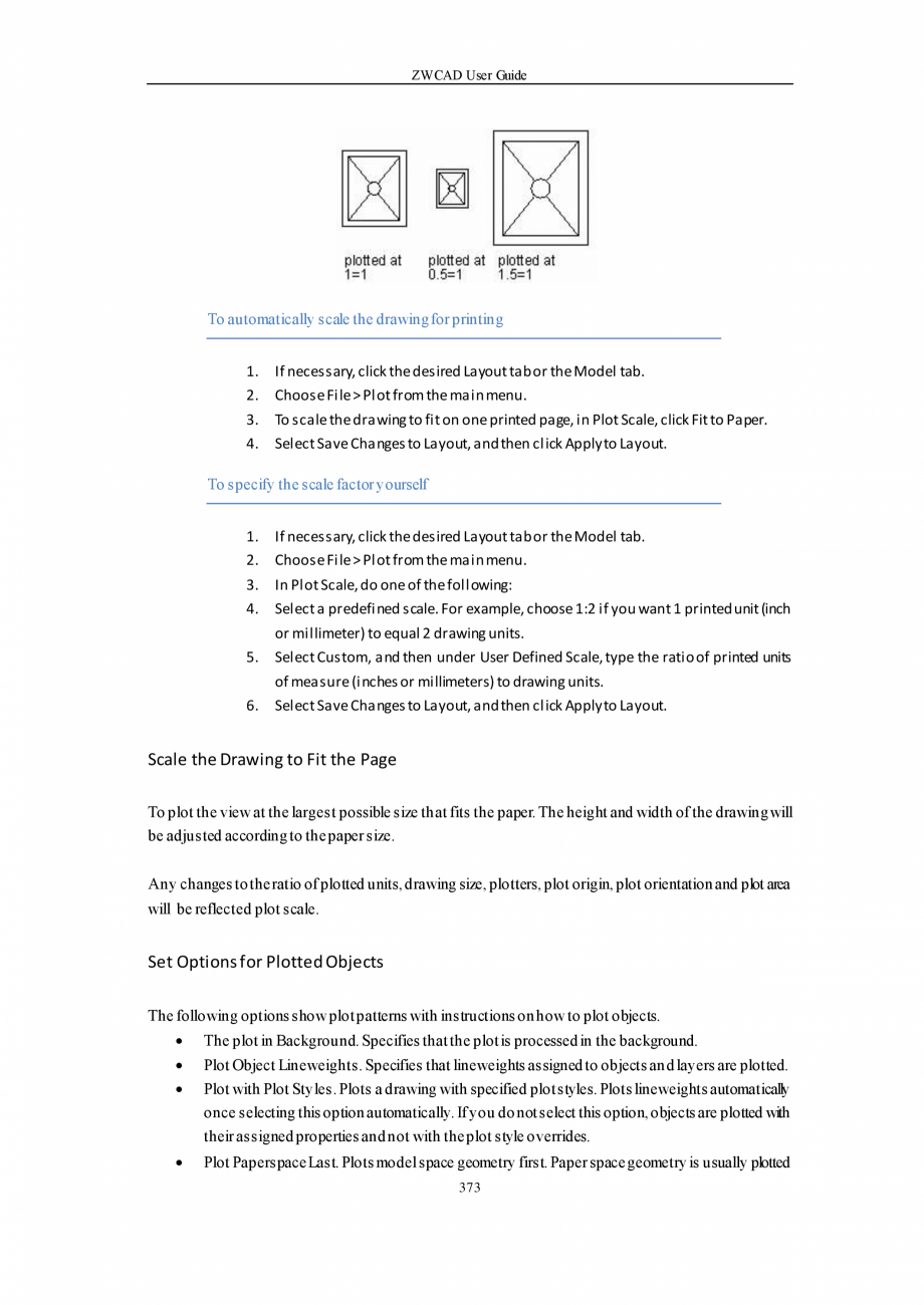 Pagina 373-ZWCAD User Guide manual ZWCAD Standard 2024, Professional 2024 Instructiuni montaj, utilizare...
