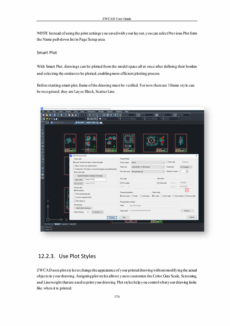 Pagina 376-ZWCAD User Guide manual ZWCAD Standard 2024, Professional 2024 Instructiuni montaj, utilizare...