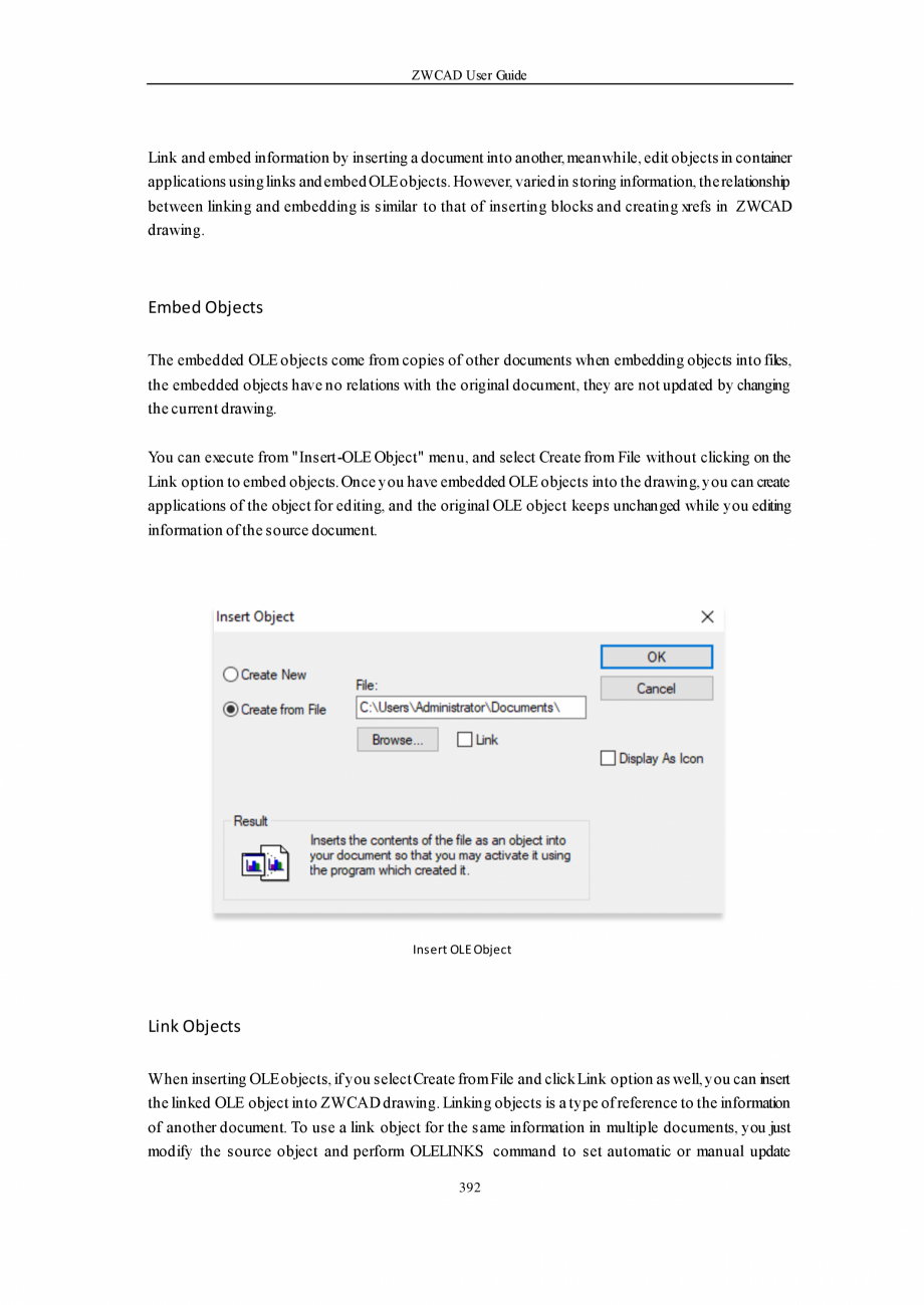 Pagina 392-ZWCAD User Guide manual ZWCAD Standard 2024, Professional 2024 Instructiuni montaj, utilizare...