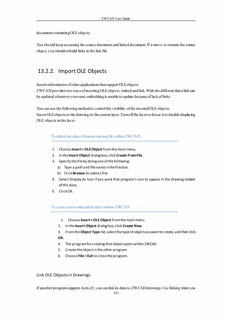 Pagina 393-ZWCAD User Guide manual ZWCAD Standard 2024, Professional 2024 Instructiuni montaj, utilizare...