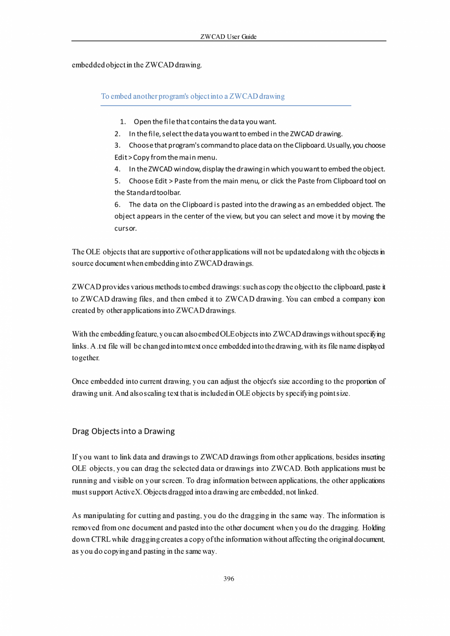 Pagina 396-ZWCAD User Guide manual ZWCAD Standard 2024, Professional 2024 Instructiuni montaj, utilizare...