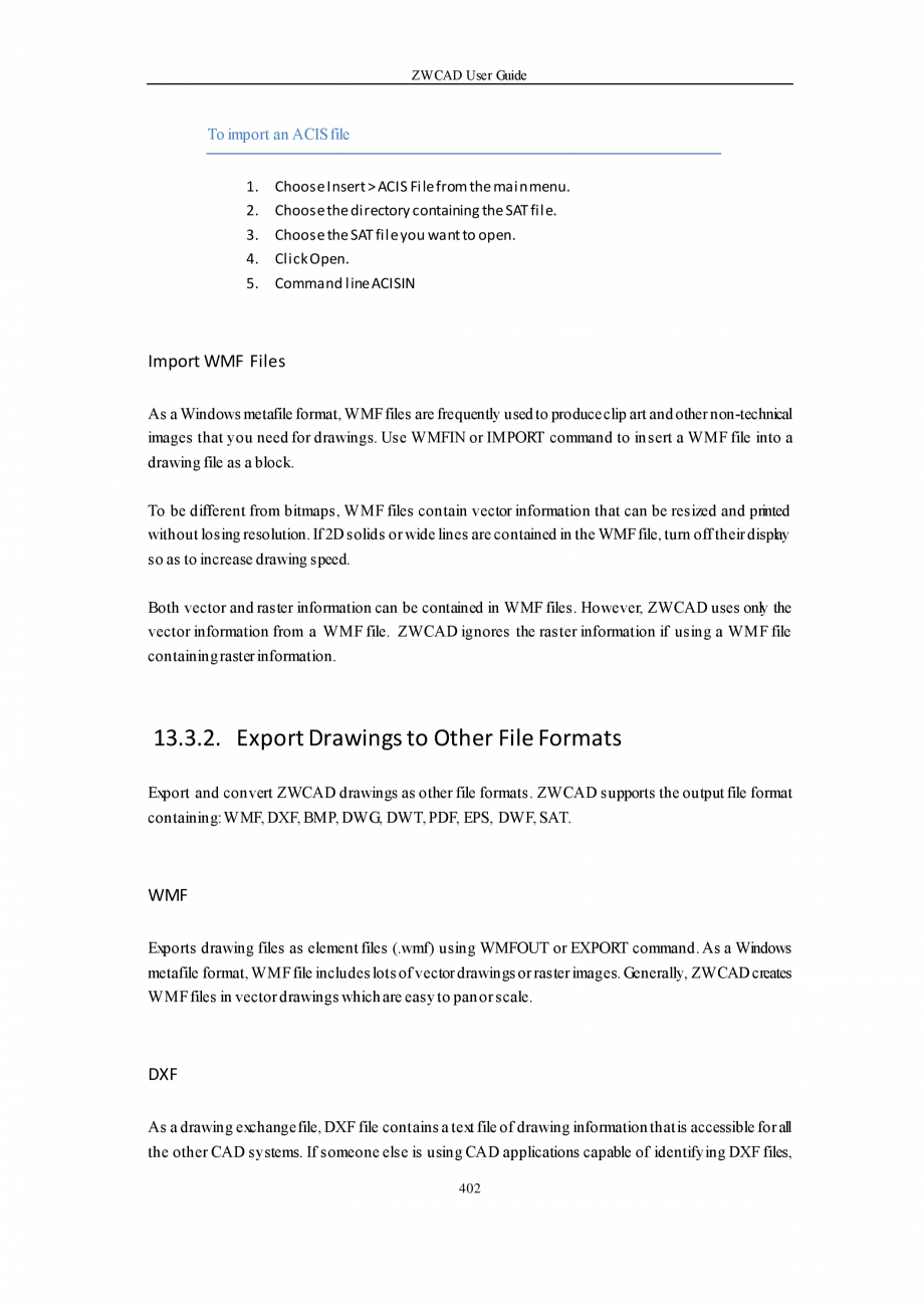Pagina 402-ZWCAD User Guide manual ZWCAD Standard 2024, Professional 2024 Instructiuni montaj, utilizare...