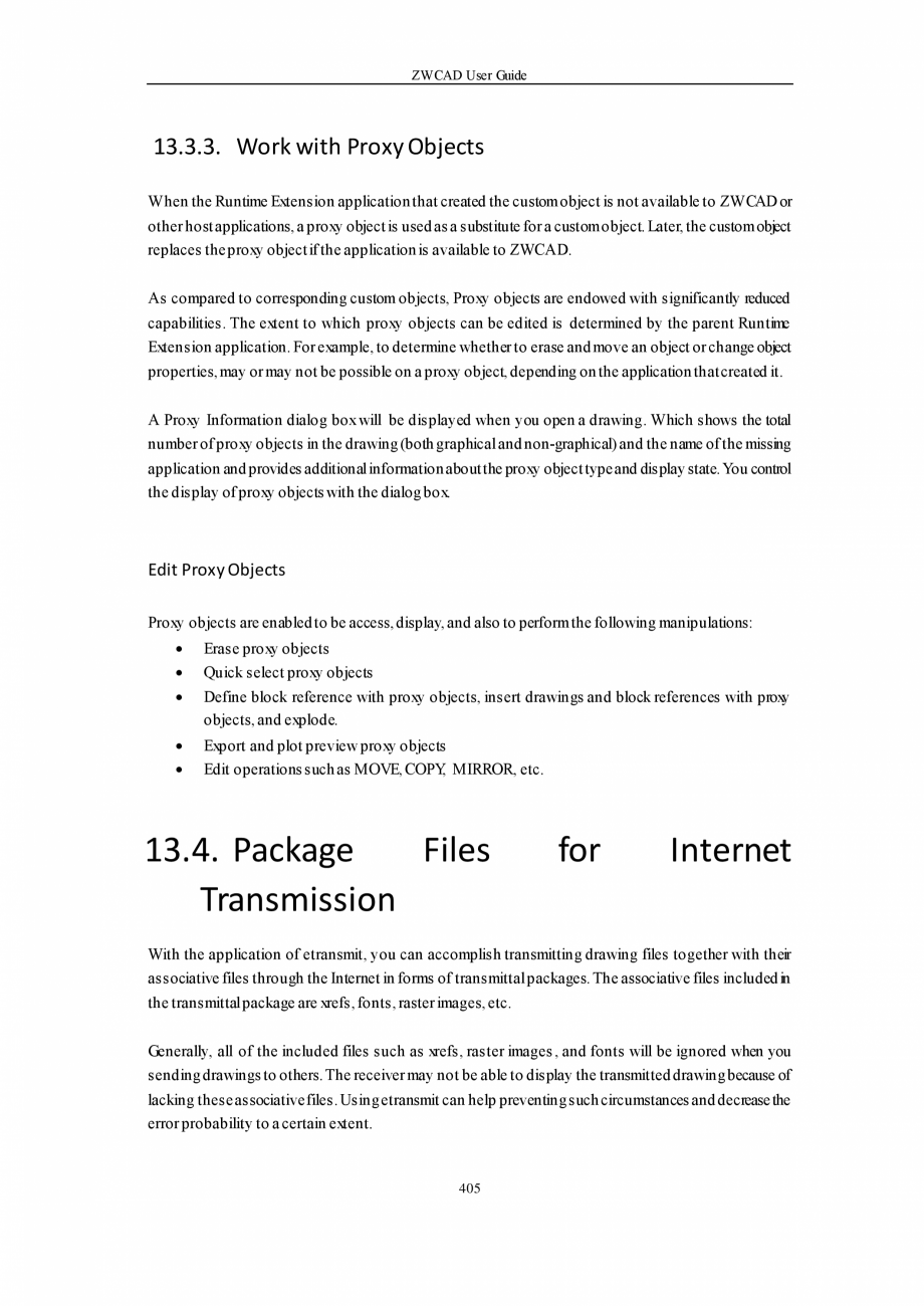 Pagina 405-ZWCAD User Guide manual ZWCAD Standard 2024, Professional 2024 Instructiuni montaj, utilizare...