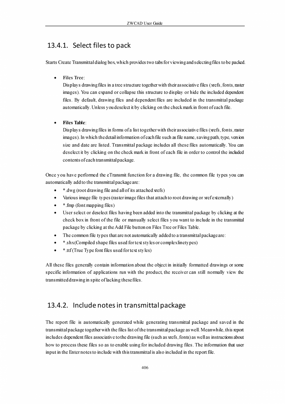 Pagina 406-ZWCAD User Guide manual ZWCAD Standard 2024, Professional 2024 Instructiuni montaj, utilizare...