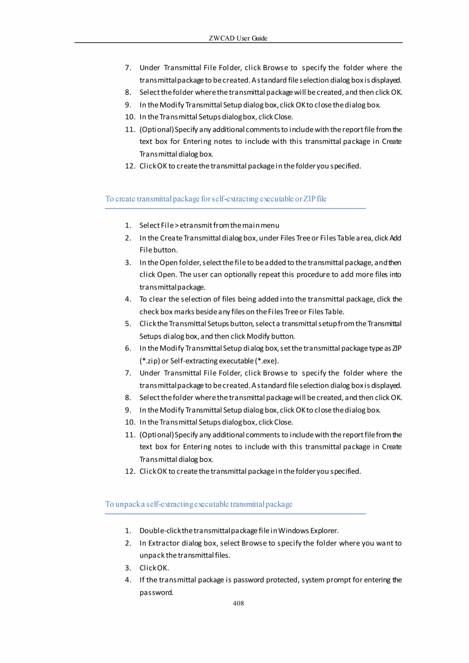 Pagina 408-ZWCAD User Guide manual ZWCAD Standard 2024, Professional 2024 Instructiuni montaj, utilizare...