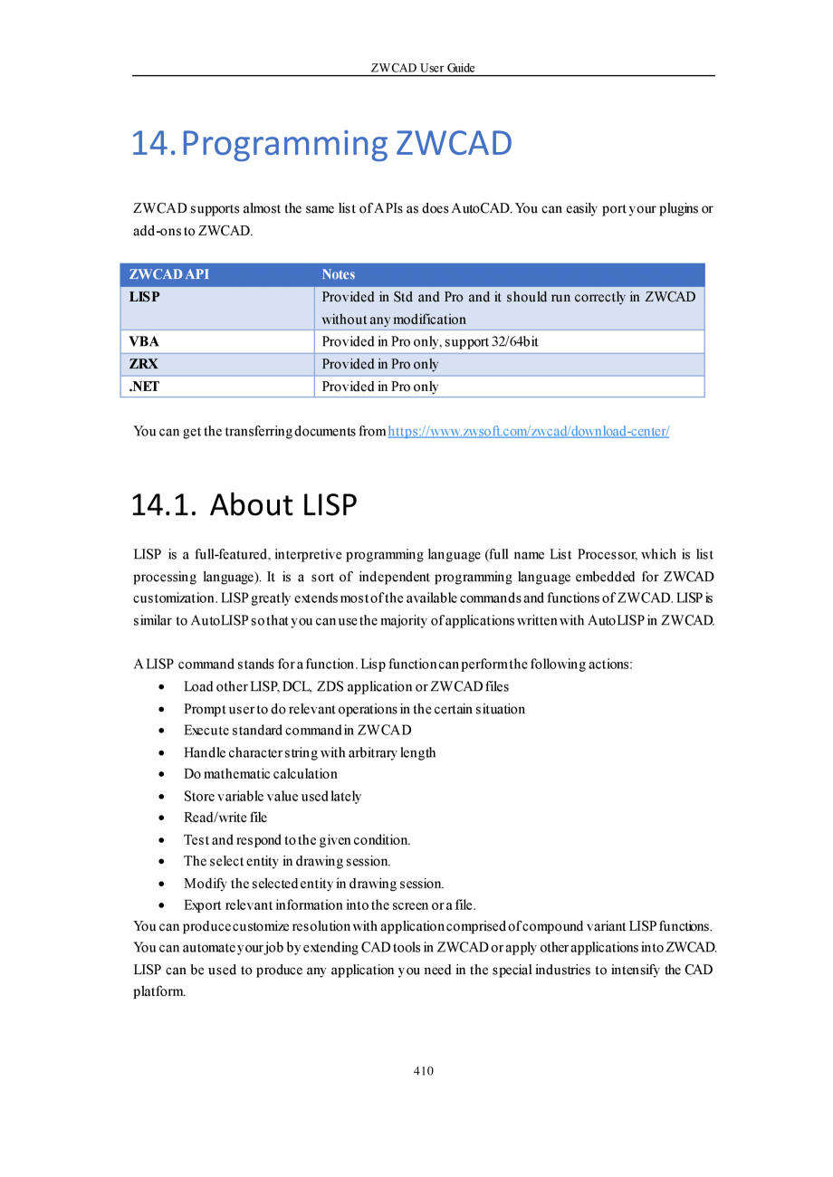 Pagina 410-ZWCAD User Guide manual ZWCAD Standard 2024, Professional 2024 Instructiuni montaj, utilizare...