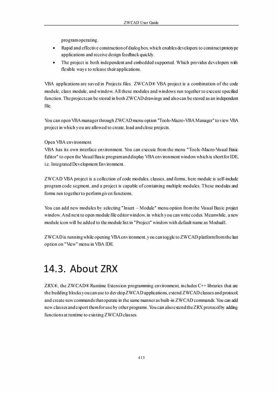 Pagina 413-ZWCAD User Guide manual ZWCAD Standard 2024, Professional 2024 Instructiuni montaj, utilizare...