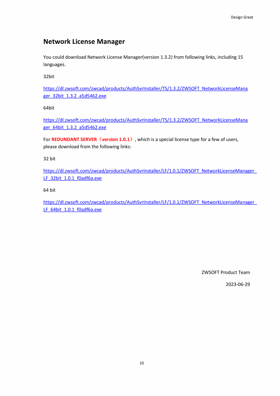 Pagina 10 - Download links of ZWCAD 2024 Official ZWCAD Standard 2024, Professional 2024, Mechanical...