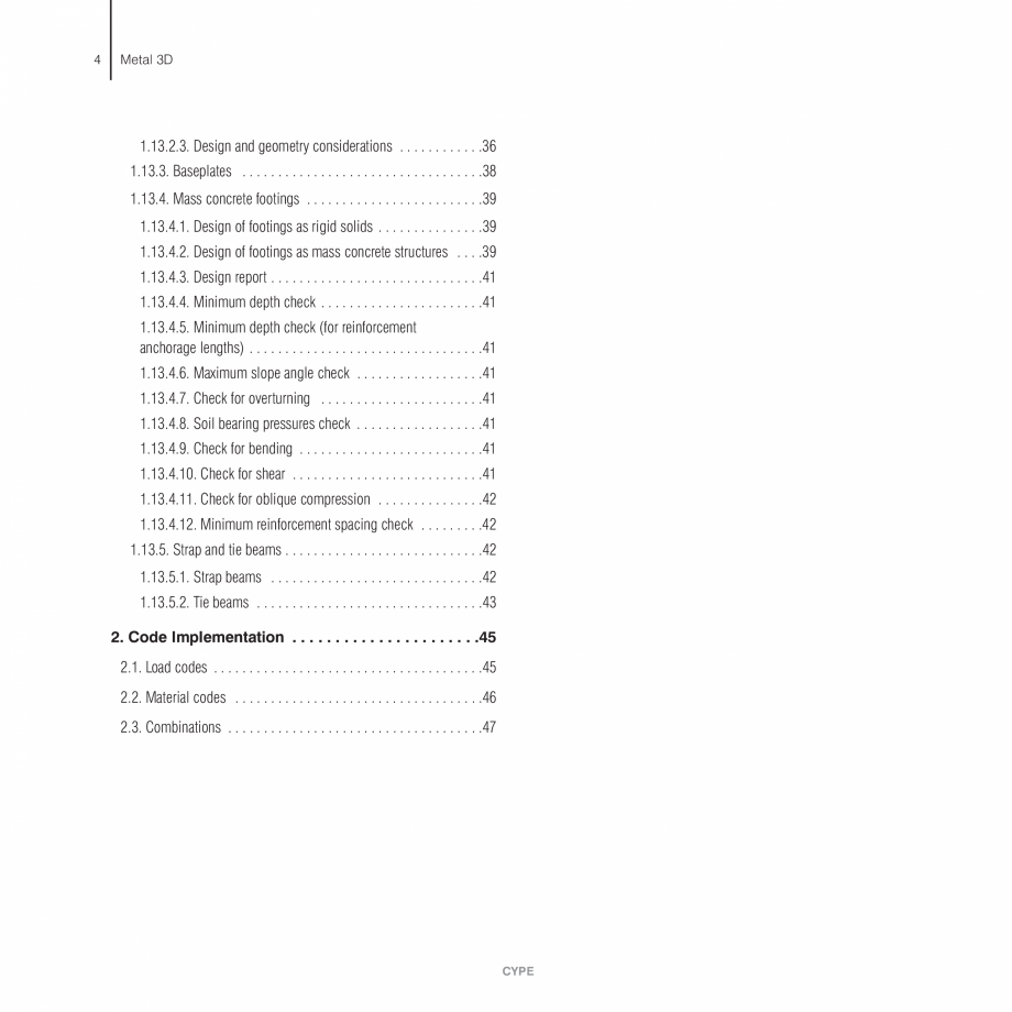 Pagina 4-Manual de calcule CYPE CYPE 3D Fisa tehnica Engleza . . . . . .29

1.3. Units . . . . . . . . . . . ...