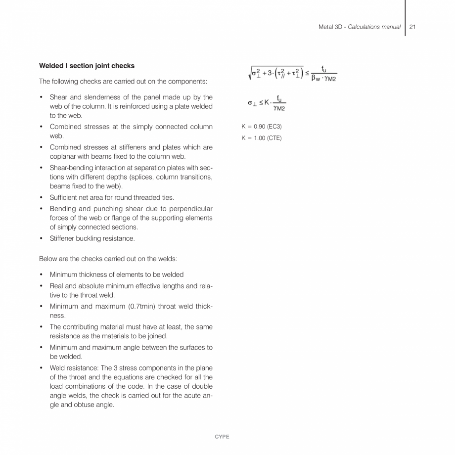 Pagina 21-Manual de calcule CYPE CYPE 3D Fisa tehnica Engleza e the calculated displacements.

k: For each...
