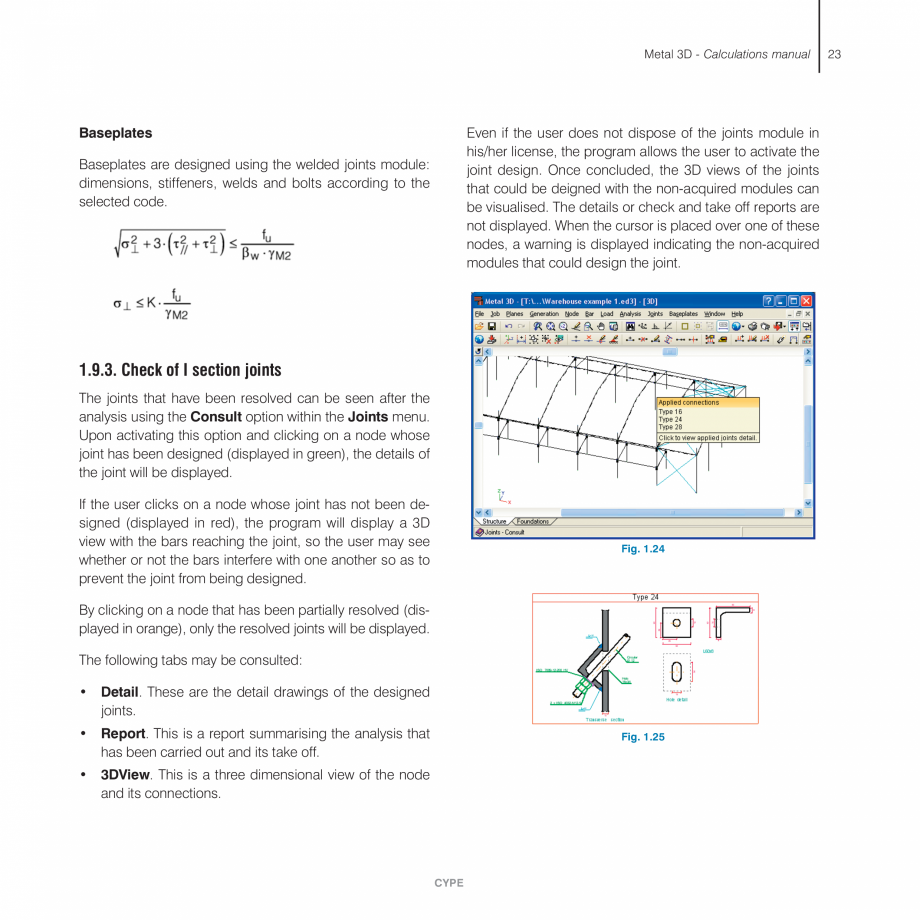 Pagina 23-Manual de calcule CYPE CYPE 3D Fisa tehnica Engleza 990 applies a moment amplification method which ...
