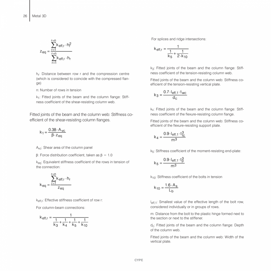 Pagina 26-Manual de calcule CYPE CYPE 3D Fisa tehnica Engleza  Steel. The user can choose amongst a range of...