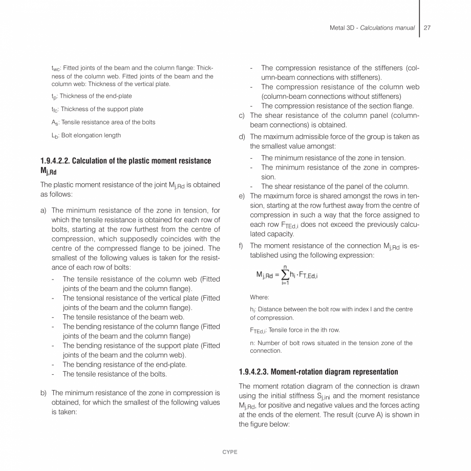 Pagina 27-Manual de calcule CYPE CYPE 3D Fisa tehnica Engleza ing the node

The user may also use the...
