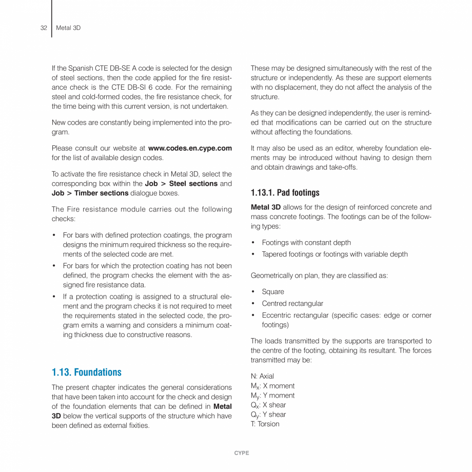 Pagina 32-Manual de calcule CYPE CYPE 3D Fisa tehnica Engleza e checks
• Deflection checks

These two...