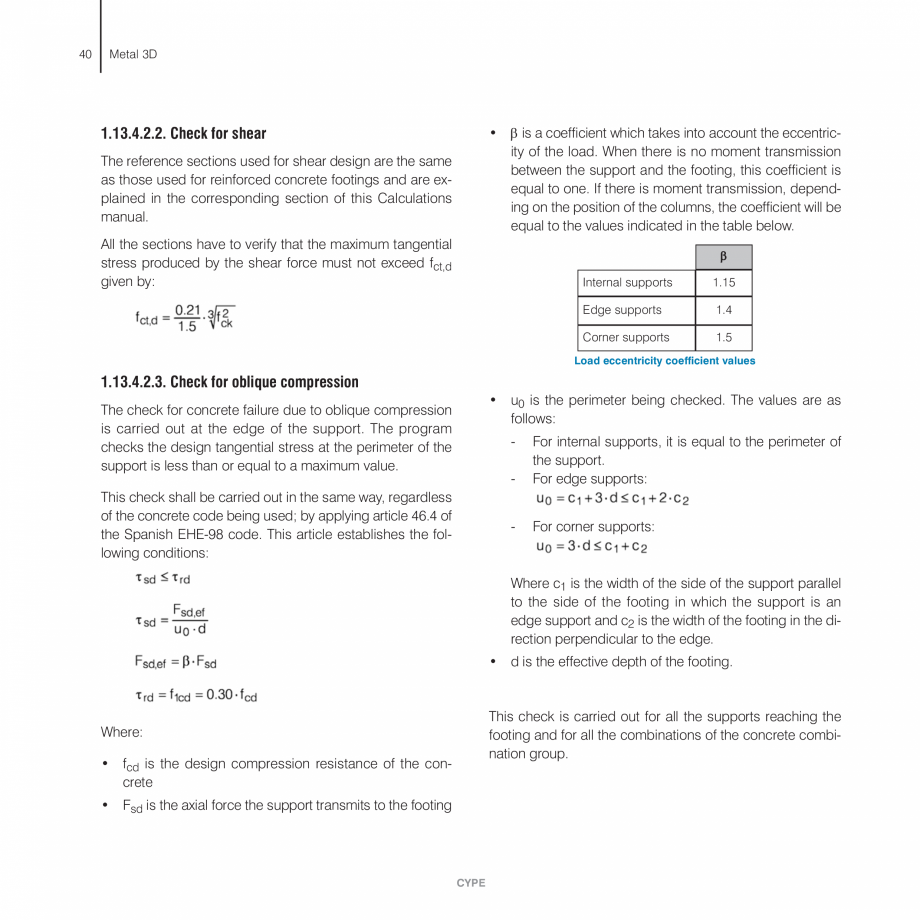 Pagina 40-Manual de calcule CYPE CYPE 3D Fisa tehnica Engleza d stresses at stiffeners and plates which are...