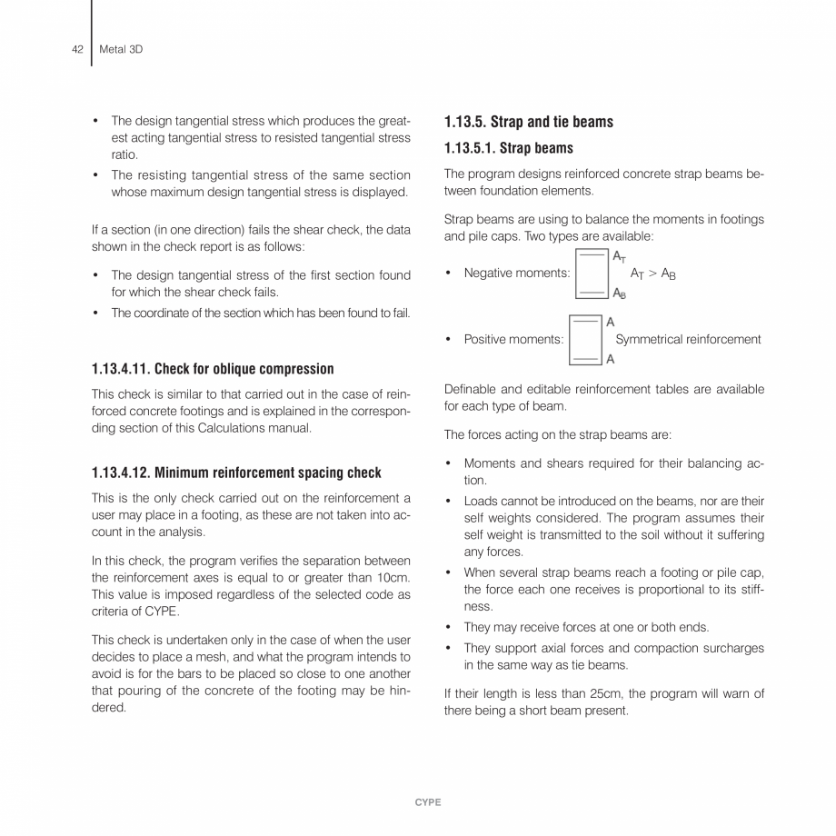 Pagina 42-Manual de calcule CYPE CYPE 3D Fisa tehnica Engleza  panel made up by the column web
18 Tearing of...