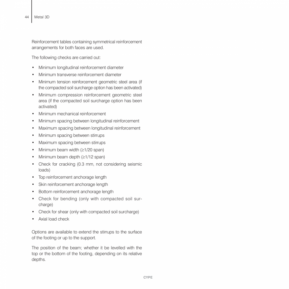Pagina 44-Manual de calcule CYPE CYPE 3D Fisa tehnica Engleza s, stiffeners, welds and bolts according to the
...