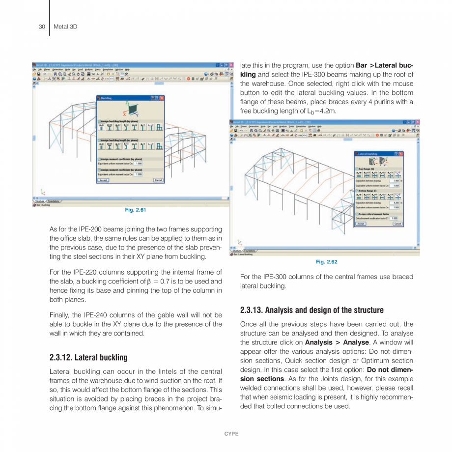 Pagina 30 - Exemple practice CYPE CYPE 3D Fisa tehnica Engleza , β with a value of zero
in the XY...