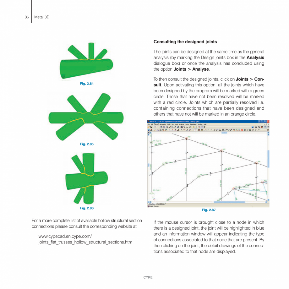 Pagina 36-Exemple practice CYPE CYPE 3D Fisa tehnica Engleza  Joints IV. Bolted. Building frames with rolled...