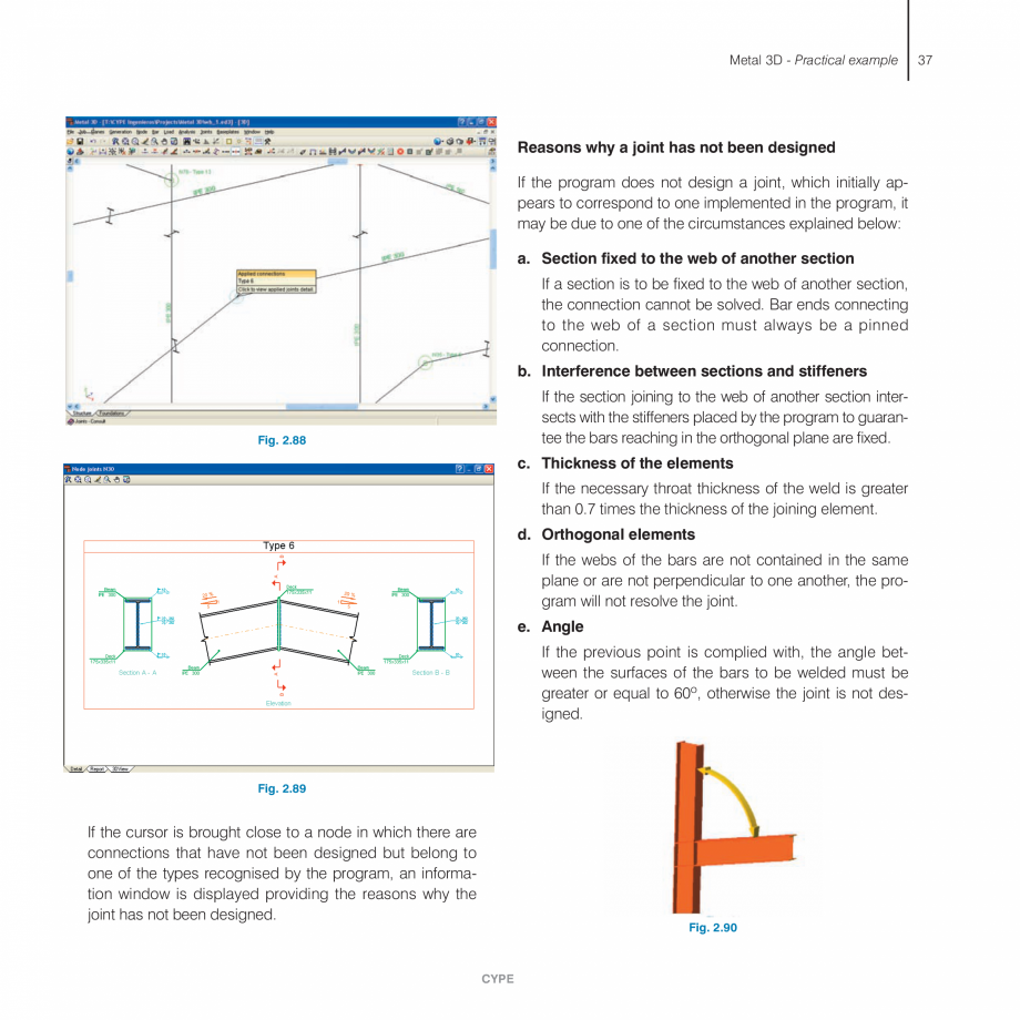 Pagina 37-Exemple practice CYPE CYPE 3D Fisa tehnica Engleza ints I, II, III and IV modules), the program...