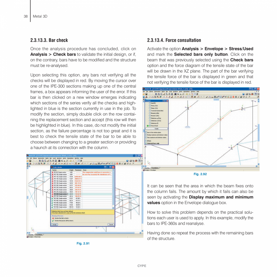 Pagina 38-Exemple practice CYPE CYPE 3D Fisa tehnica Engleza t trusses with hollow structural sections:

The...