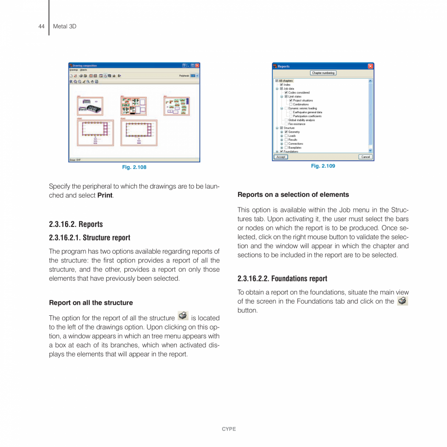 Pagina 44-Exemple practice CYPE CYPE 3D Fisa tehnica Engleza it the baseplate in question
and in the window...